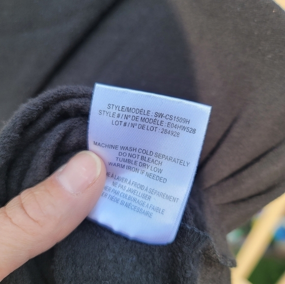 HELMUT LANG Bateau Neckline Long Sleeve Top in Black, sz Small - Picture 7 of 14